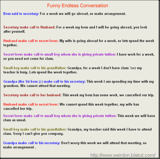 witty conversation 8 letters